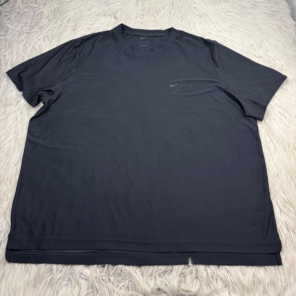 Nike Axis Performance System Men's XL Black FIT ADV Short Sleeve Versatile Top